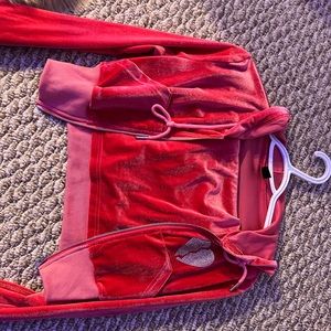 😍 Y2K skirt and zip up set